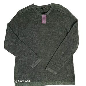 Michael Kors Women's Sweater XL Green Pullover‎ Long Sleeve Cotton Wool Blend